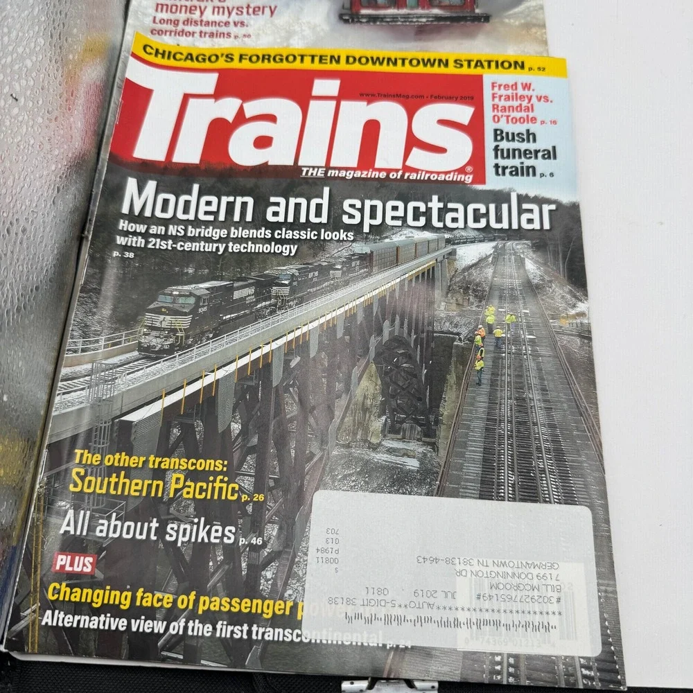 Trains Magazine Full Year 2019 Collection 12 Issues Railroading History Multi